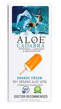 Load image into Gallery viewer, Aloe Cadabra Flavored Personal Lubricant &amp; Moisturizer for Anal, Sex, Oral, Women, Men &amp; Couple, 2.5 Ounce, Orange Cream
