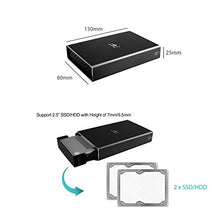 Load image into Gallery viewer, Vantec Nexstar GX USB 3.0 Dual 2.5" SATA SSD/HDD RAID Enclosure, Black (NST-272S3-BK)
