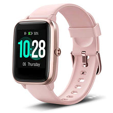Load image into Gallery viewer, Anbes Health and Fitness Smartwatch with Heart Rate Monitor, Smart Watch for Home Fitness Tracking, Yoga, Exercise Bike, Treadmill Running, Compatible with iPhone and Android Phones for Women Men
