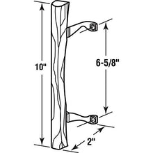 Load image into Gallery viewer, Prime-Line MP1034 Sliding Glass Door Pull, Wood Handle, Diecast Construction, Chrome, Pack of 1
