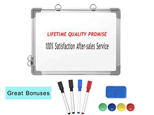Load image into Gallery viewer, Small Dry Erase White Board, ARCOBIS 12" x 16" Magnetic Hanging Double-Sided Whiteboard for Wall, Portable Mini Easel Board for Kids Drawing, Kitchen Grocery List, Cubicle Planning Memo Board
