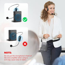Load image into Gallery viewer, 20W Wireless Voice Amplifier for Teachers with Wireless Microphone Headset, Bietrun Portable Rechargeable(Work of 6 hrs)Loud Bluetooth PA Speaker with Wired Mic Headset for Teaching, Coach, Instructor
