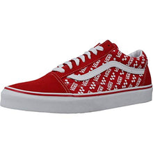 Load image into Gallery viewer, Vans Mens Old Skool Unisex Low Top Sneaker (Old Skool Racing red True White, Numeric_9)
