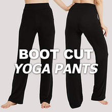Load image into Gallery viewer, FELEMO Womens High Waist Tummy Control Bootcut Yoga Pants for Women Workout Pants Legging Premium Soft Stretchy Running Yoga Work Sweatpants Wide Leg Loose Straight Lounge Pants Athletic Pants XXXL
