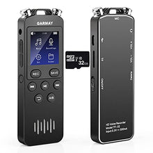 Load image into Gallery viewer, GARMAY Digital Voice Recorder 2022 Upgraded 48GB 1536KBPS 3343Hours Recording Capacity 32Hours Battery Time Activated Recorder with Noise Reduction Audio Recorder with Playback for Meeting Lecture
