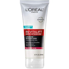 Load image into Gallery viewer, L'Oreal Paris Skincare Revitalift Derm Intensives Gel Cleanser with 3.5% Pure Glycolic Acid, Salicylic Acid to resurface and prep skin for serum, 6.7 fl oz

