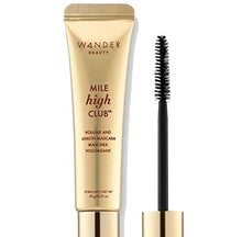 Load image into Gallery viewer, Mascara Black Volume and Length | WANDER BEAUTY MILE HIGH CLUB BLACK MASCARA | Lengthening &amp; Volumizing Mascara.
