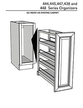 Load image into Gallery viewer, Rev-A-Shelf - 447-BCSC-8C - 8 in. Pull-Out Wood Foil Wrap/Tray Divider Cabinet Organizer with Soft-Close Slides

