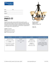 Load image into Gallery viewer, Progress Lighting P4417-77 6-Light Two-Tier Torino Chandelier, Forged Bronze
