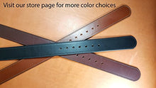 Load image into Gallery viewer, Handmade Heavy Duty Black Leather Belt 1-1/2" Genuine Men Leather Belt Solid Buckle, Leather Dress Belt, Birthday Gift, Fathers Day, Big Belt and Tall, Personalized Free, Proudly Made in USA
