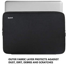 Load image into Gallery viewer, Laptop Sleeve 15.6 Inch, Hsmienk Durable Shockproof Protective Cover Flip Case Briefcase Carrying Computer Bag Case Compatible with 15.6 Inch HP, ASUS, Lenovo, Acer, Notebook, Computer, Black
