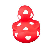 Load image into Gallery viewer, DUCKY CITY 3" Valentines Sweetheart Rubber Duck [Squeaky, with Hole] - Baby Safe Bathtub Bathing Toy
