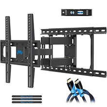 Load image into Gallery viewer, Mounting Dream TV Mount Full Motion TV Wall Mounts for 26-55 Inch Flat Screen TV, Wall Mount TV Bracket with Dual Arms, Max VESA 400x400mm and 99 LBS, Fits 16", 18", 24" Studs MD2380-24K TV Mounts
