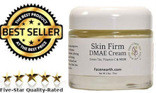 Load image into Gallery viewer, DMAE Lift &amp; Firm Face &amp; Neck Cream 77% Organic with MSM Vitamin C For Dry Skin, Fine Lines, Wrinkles, Helps Lift, Firm, Boosts Collagen, Soften &amp; Smooth Skin Vegan pH Balanced 2.5oz
