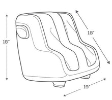 Load image into Gallery viewer, Human Touch Reflex4 Targeted Relief Foot &amp; Calf Shiatsu Massager
