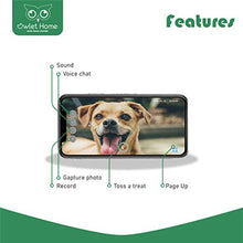 Load image into Gallery viewer, Owlet Home | Pet Camera with Treat Dispenser &amp; Tossing for Dogs/Cats, WiFi, 720P Camera, Live Video, Auto Night Vision, 2-Way Audio, Work with Alexa
