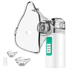 Load image into Gallery viewer, Portable Nebulizer, Nebulizer Machine for Adults Quiet Nebulizer Machine for Kids Silent Mini Handheld Mesh Nebulizer USB/Battery Operated Nebulizers for Travel, Green
