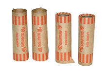 Load image into Gallery viewer, The Coin-Tainer Co. Preformed Coin Wrappers, Quarter, 1000 count (20025),Orange/Brown
