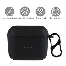 Load image into Gallery viewer, Haotop Case Compatible with Skullcandy Indy, Soft and Flexible, Scratch/Shock Resistant Cover with Carabiner (Not for Skullcandy Indy EVO)(Dark Black)
