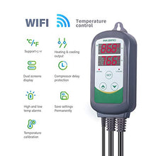 Load image into Gallery viewer, Inkbird WiFi ITC-308 Digital Temperature Controller Thermostat Remote Monitoring Controlling Home Brewing Fermentation Breeding Incubation Greenhouse
