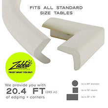 Load image into Gallery viewer, Bebe Earth - Baby Proofing Edge and Corner Guard Protector Set - 20 Feet, 8 Corners - Safety Bumpers - Child Proof Furniture and Tables - Pre-Taped Corner Cushions - Oyster White

