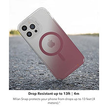 Load image into Gallery viewer, ZAGG Gear4 Milan Snap Case - MagSafe Compatible Clear Case with Beautiful Detailing - for Apple iPhone 13 Pro Max - Rose,702008222
