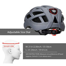 Load image into Gallery viewer, GROTTICO Adult-Men-Women Bike Helmet with Light - CPSC Certified for Mountain Road Bicycle Helmet with Replacement Pads &amp; Detachable Visor
