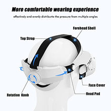 Load image into Gallery viewer, Head Strap for Oculus Quest 2, Halo Strap &amp; Silicone Face Cover Set - Adjustable Replacement for Elite Strap - Accessories for VR - Reduce Face Pressure Comfortable Soft Touch (White)
