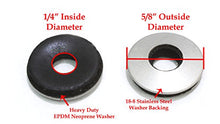 Load image into Gallery viewer, Lock Nut 1/4"-20 Inch (100 Pieces) Stainless Steel Finish Hex, by Bolt Dropper, 304 18-8 Stainless with Nylon Insert.
