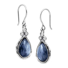 Load image into Gallery viewer, Silpada 'Made in the Shade' 5 5/8 ct Natural Kyanite &amp; Cubic Zirconia Drop Earrings in Sterling Silver
