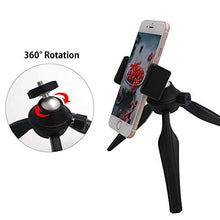 Load image into Gallery viewer, Mini Phone Tripod, LINKCOOL Lightweight Tabletop Tripod for IPhone Samsung Cellphone Camera DSLR Gopro with 360 Rotating Metal Ball Head &amp; Universal Phone Mount Holder &amp; Wirless Remote Control - Black
