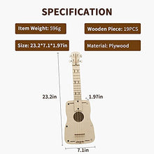 Load image into Gallery viewer, Benarita 3D Wooden Ukulele Puzzle Model DIY Kits for Teens and Adults
