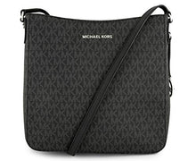 Load image into Gallery viewer, Michael Kors Jet Set Large Messenger Bag Crossbody Black MK Signature
