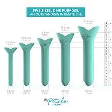 Load image into Gallery viewer, Petala 5-Pack Silicone Dilators for Women with Smartphone App - Extra Small to Large - Exerciser Trainer Set for Vaginismus, Pain, Vulvodynia, Vaginitis
