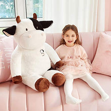 Load image into Gallery viewer, IKASA Giant Cow Stuffed Animal Jumbo Cow Plush Toy (White, 30 inches)
