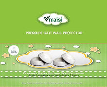 Load image into Gallery viewer, 4 Pack Baby Gates Wall Cups, Safety Wall Bumpers Guard Fit for Bottom of Gates, Doorway, Stairs, Baseboard, Work with Dog Pet Child Kid Pressure Mounted Gates
