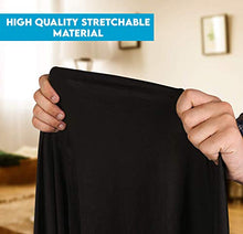 Load image into Gallery viewer, Utopia Kitchen - 2 Pack, 6 Ft Stretchable Tablecloth - Tight Fit Washable and Wrinkle Resistant Spandex Table Cover for Event &amp; Parties (Black)
