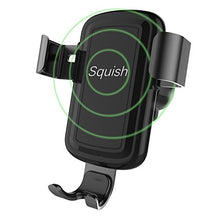 Load image into Gallery viewer, Squish Wireless Charger Car Mount Adjustable Gravity Air Vent Phone Holder for iPhone Samsung Nexus Moto OnePlus HTC Sony Nokia and Android Smartphones Qi Certified
