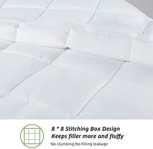 Load image into Gallery viewer, ilavande White Queen Comforter,Full Fluffy Soft Down Alternative Comforter,Warm Lightweight Duvet Insert,All-Season White Quilted Comforter-Machine Washable-Queen Size Comforter 90"x90"
