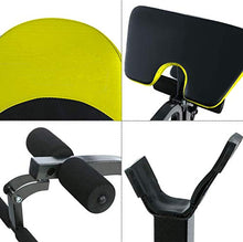 Load image into Gallery viewer, Hicient Olympic Weight Bench for Full Body Workout Exercise, Multifunctional Foldable Lifting Flat, 6 Levels Adjustable Professional Weight Bench Set for Indoor Gym Home Fitness Exercise (Yellow)
