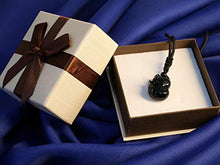Load image into Gallery viewer, COAI Men’s Women’s Fox Pendant Black Obsidian Stone Necklace
