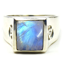 Load image into Gallery viewer, 55Carat Choose Your Color Real Gemstone Sterling Silver Birthstone Rings Bezel Style Handmade Size 5-12

