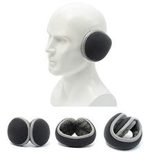 Load image into Gallery viewer, Unisex Winter Ear Muffs Foldable Fleece Lined Warm Ear Warmers for Women and Men (Grey)
