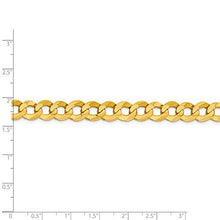 Load image into Gallery viewer, 14k Yellow Gold 9.4mm Solid Flat Cuban Bracelet Chain 7 Inch Curb Miami Fine Jewelry For Women Gifts For Her
