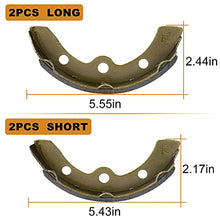 Load image into Gallery viewer, LEAPGOMAX Club Car Brake Shoes and Spring Kit for DS G&amp;E 1995-up (Automatic Adjust)&amp; Precedent 1018232-01 Golf Cart Replacement Brake Shoe Pads (2 Short &amp; 2 Long)
