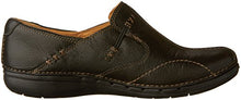 Load image into Gallery viewer, Clarks Women's Un.Loop Loafer, Black Leather, 7.5
