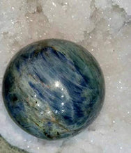Load image into Gallery viewer, Blue Kyanite Sphere Ball- Sphere Healing Reiki Natural Stone 40 MM to 50 MM
