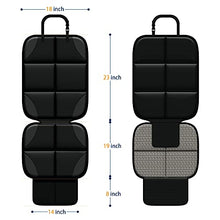 Load image into Gallery viewer, Car Seat Protector, MHO+All 2 Pack Auto Car Seat Protectors for Child Baby Car Seats - Large CarSeat Sit Savers Mat with Waterproof 600D Fabric &amp; 2 Storage Pockets, Crash Test Approved
