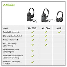Load image into Gallery viewer, Avantree Alto 8060 Bluetooth Headset with Smart Noise Canceling Microphone for Clean &amp; Clear Calls even at noisy places. Sidetone Support, Wireless USB Adapter for Easy Connection with Computer Laptop
