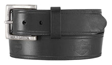 Load image into Gallery viewer, Harley-Davidson Men's Low Ride Genuine Leather Belt - Antique Nickel Buckle (32)
